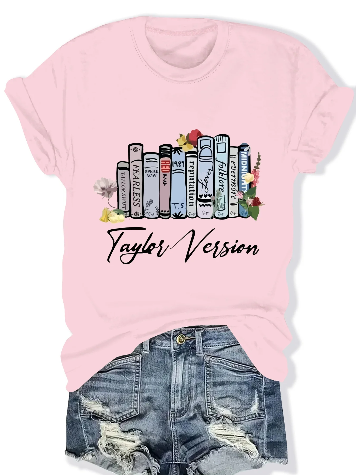 

Модная женская футболка с принтом в виде буквенного узорца, круглым вырезом и короткими рукавами, стильная повседневная футболка с графическим принтом