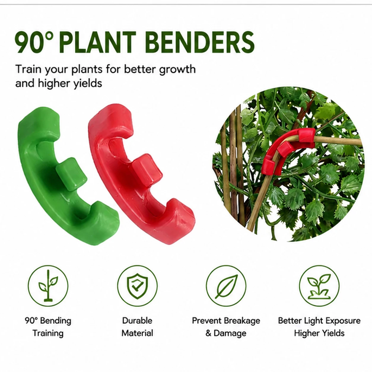 Gardening Tools Lowes - 10-100Pcs 90 DegreePlant Trainer Bender,Low Stress
