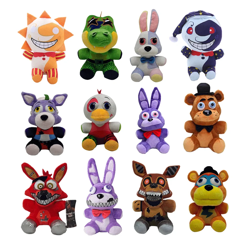 2026年新作 ナイトキュート ぬいぐるみ ゲームドール ボニーベア フォクシー 漫画風ぬいぐるみ フレディ おもちゃ 子供向けギフト