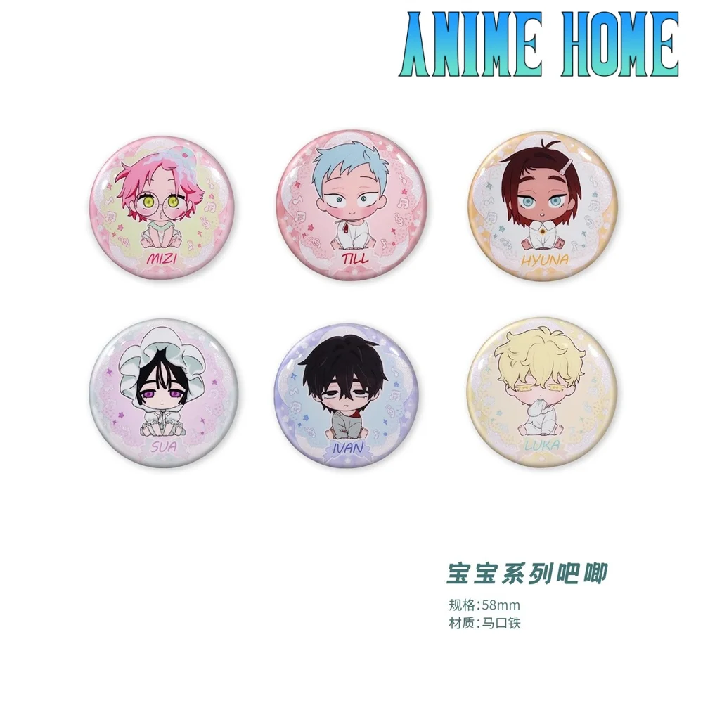 

Official ALIEN STAGE Ivan Till Mizi Sua Luka Hyuna Bady Badge Cartoon Baji Cosplay Props