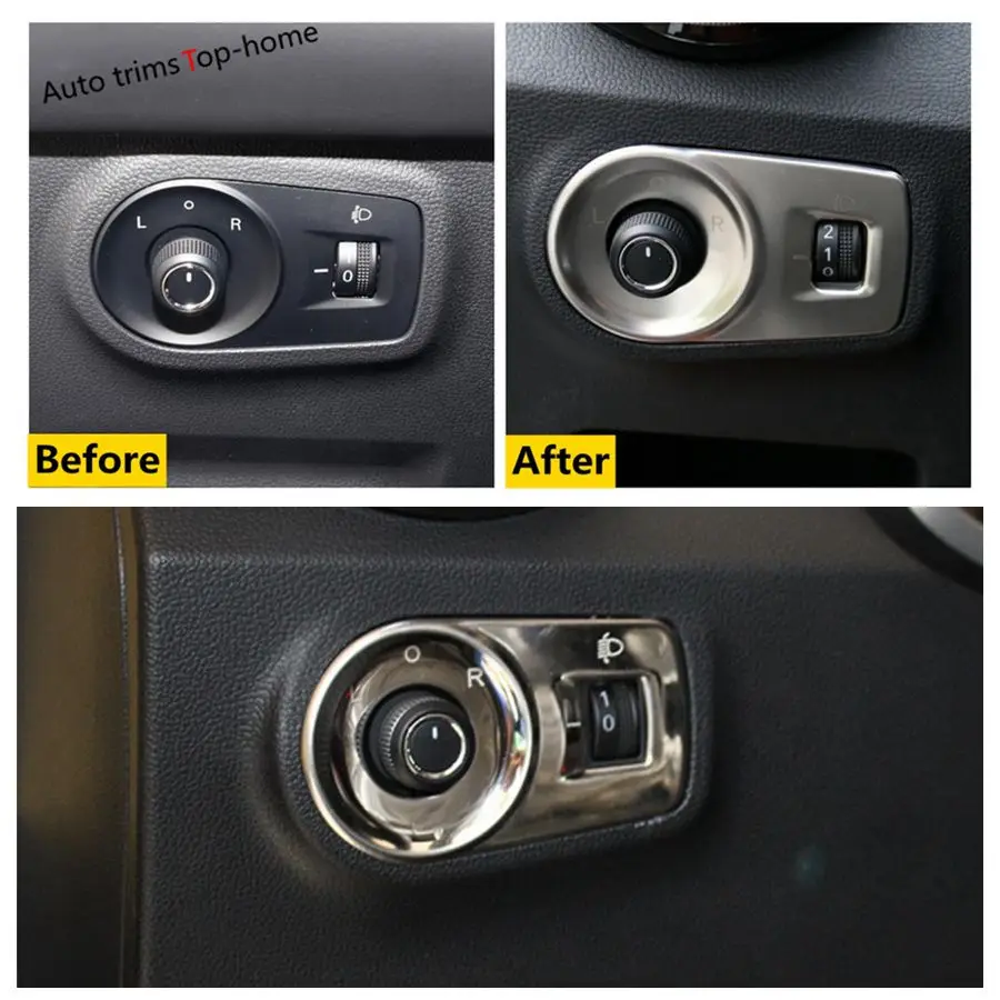 

Door Speaker / Window Glass Lift Switch Control Panel / Rearview Mirror Adjust Button Decor Cover Trim For MG ZS EV 2018 - 2023