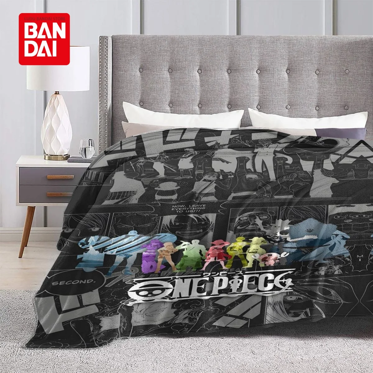 Bandai Japanese Anime One Piece Blankets on Bed Sofa Air Condition Sleeping Cover Bedding Luffy Throw Blanket Bedsheet For Kids