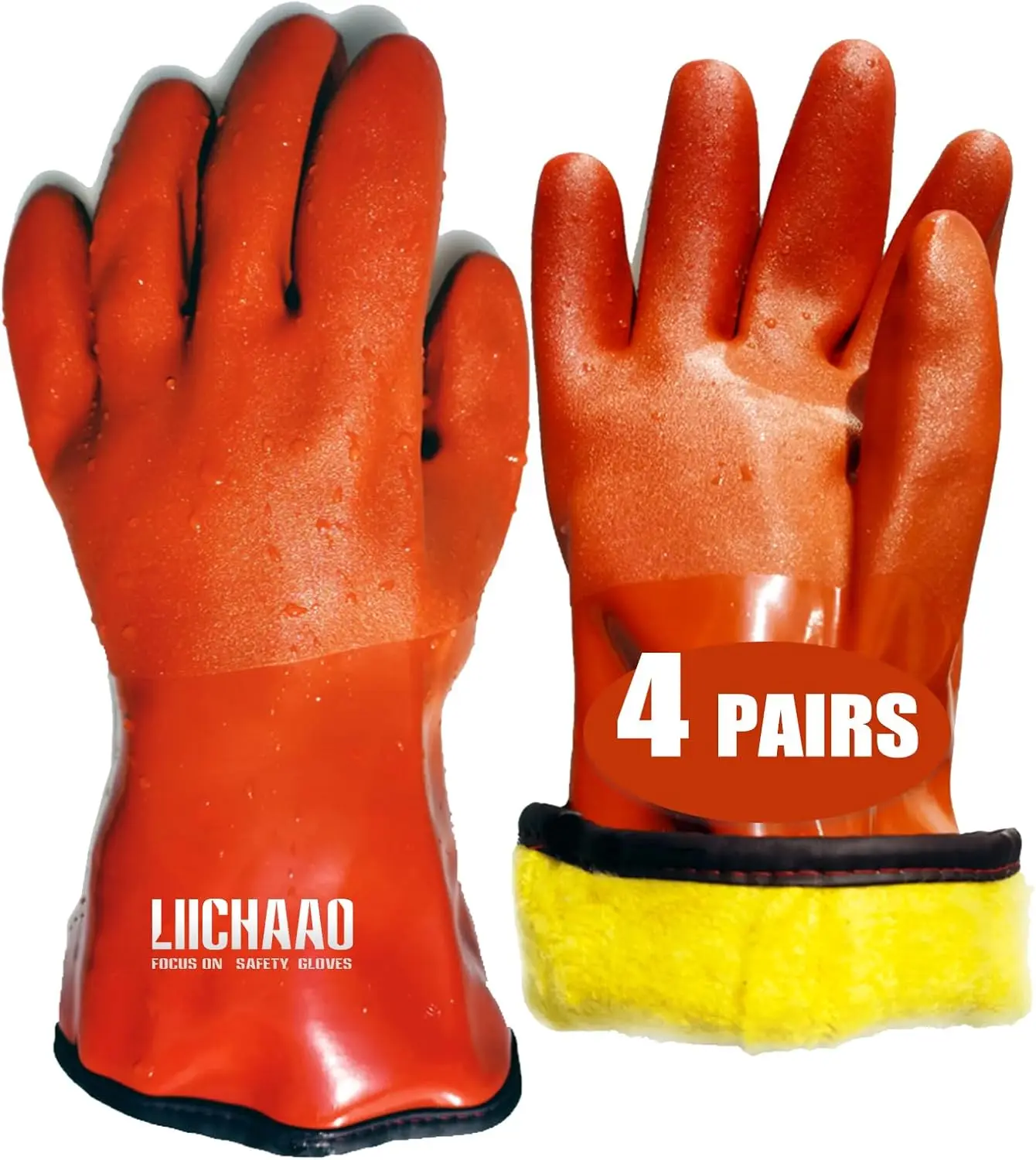 

Утепленные водонепроницаемые перчатки, устойчивые к химикатам и маслам, нескользящие, для работы в морозильных камерах и сохранения тепла, ультрагибкие (1-4 пары)