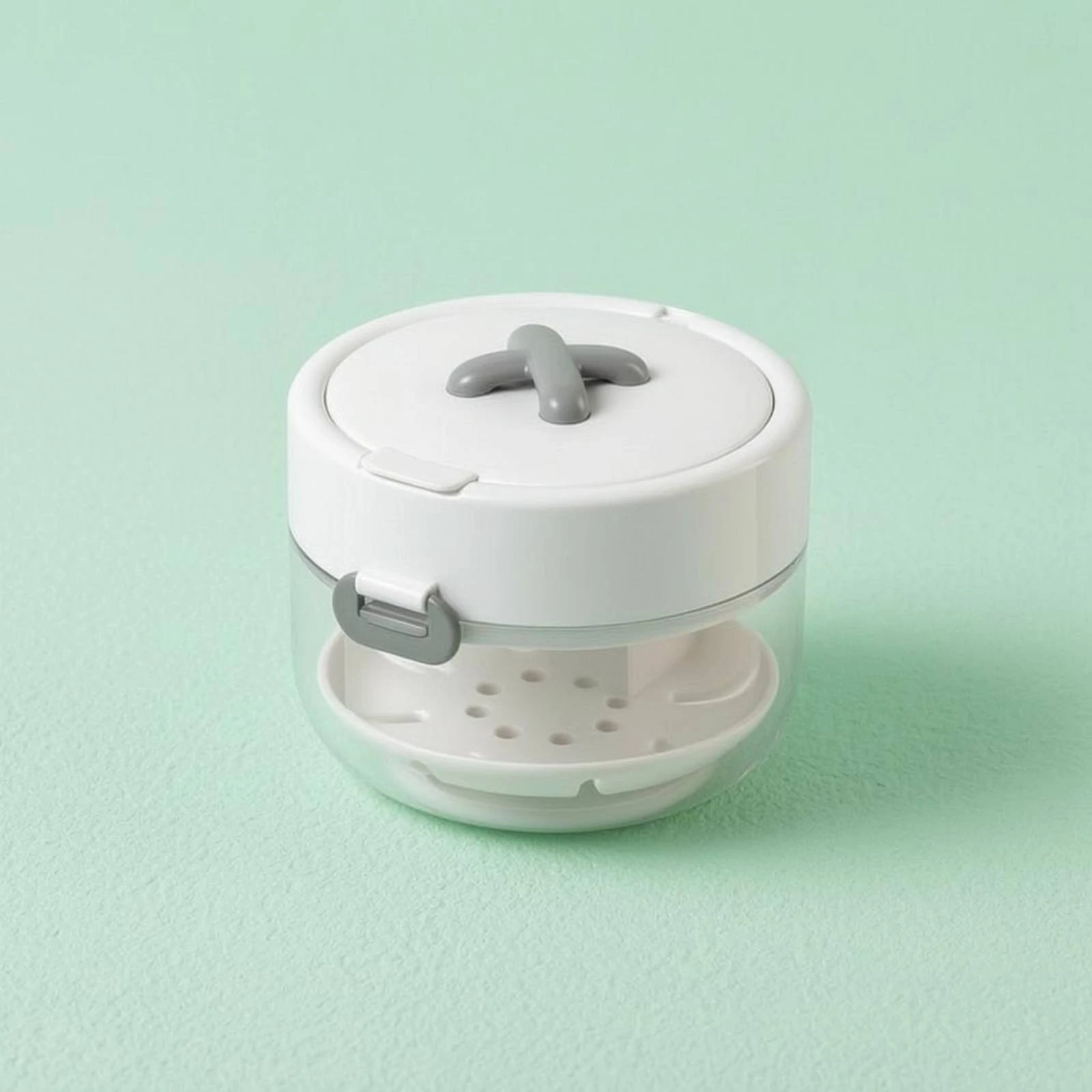 Oral Retainer Case with Mirror Retainer Cleaning Case Item Snap Latch Lid Included