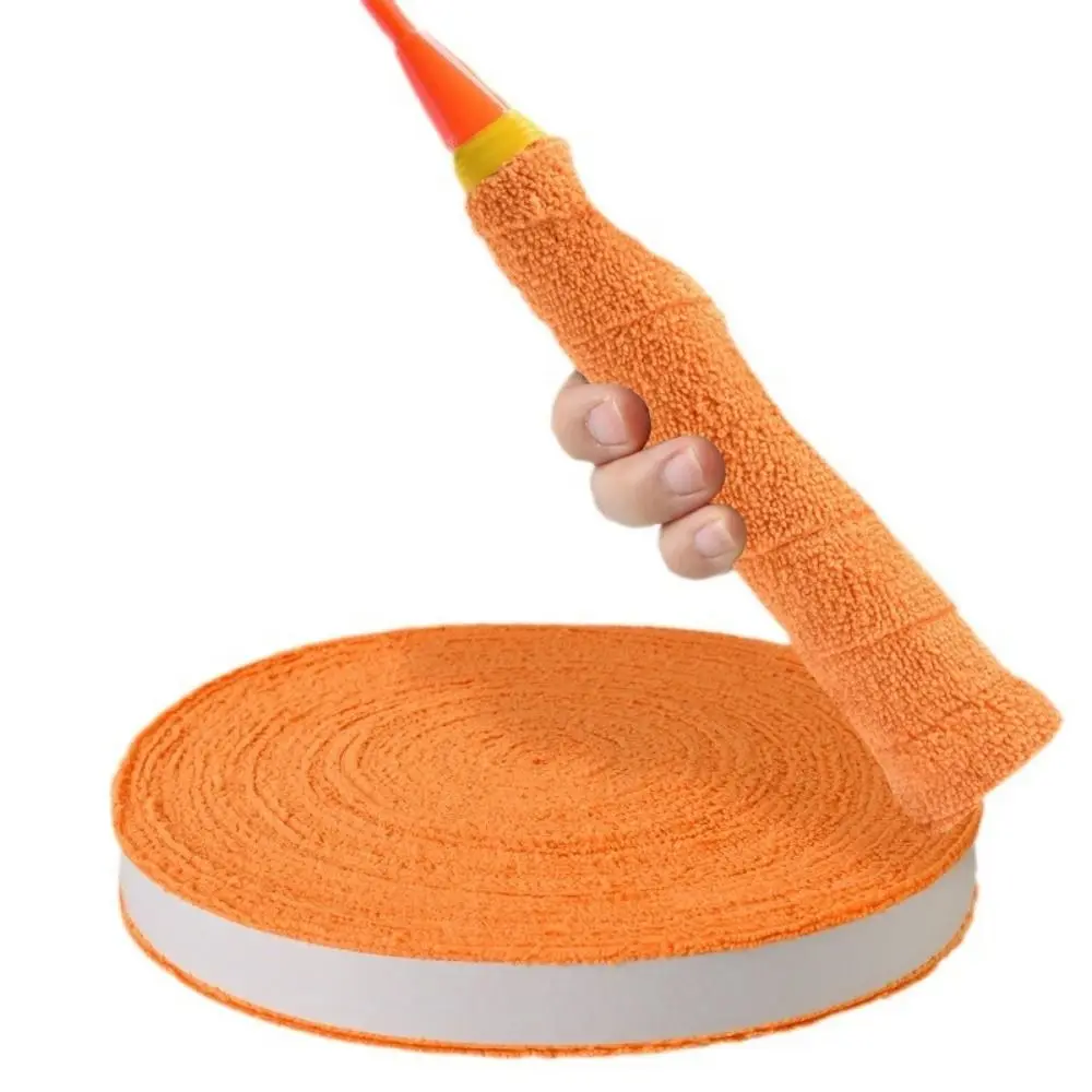 

Colourful Badminton Racket Overgrip Anti-Slip Sweat Absorbed Tennis Towel Hand Grip 10M Length Breathable Over Grip Tape