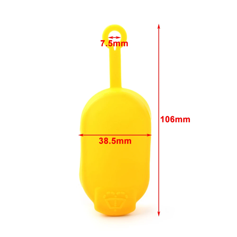 2pcs Yellow Windshield Washer Fluid Reservoir Cap Tank For Renault Clio, Megane, Laguna, Scenic, Kangoo Espace 7700411279