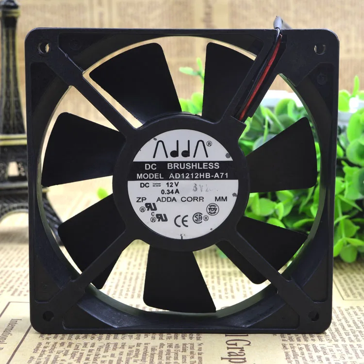 ORIGINAL 12025 12V 0.34A 2WIRES CASE FAN AD1212HB-A71