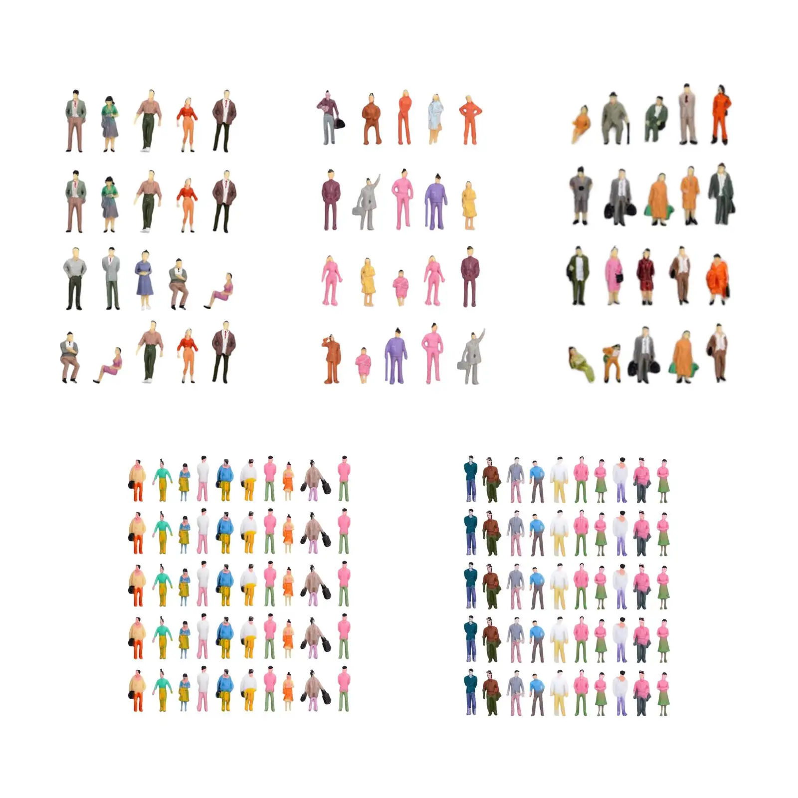 Ręcznie Malowane Figurki Scena Stołu Piaskowego Diorama Droga Zabawki Sceny Kolejowe