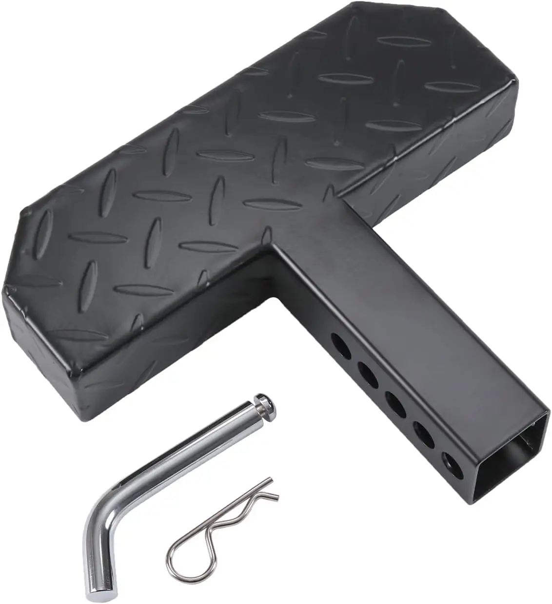 

Hitch Step Anti Slip and Rust Towing Bumper Guard for Most Car SUV Truck Pickup with Pin Fit 2” Receiver, 11.8” Length