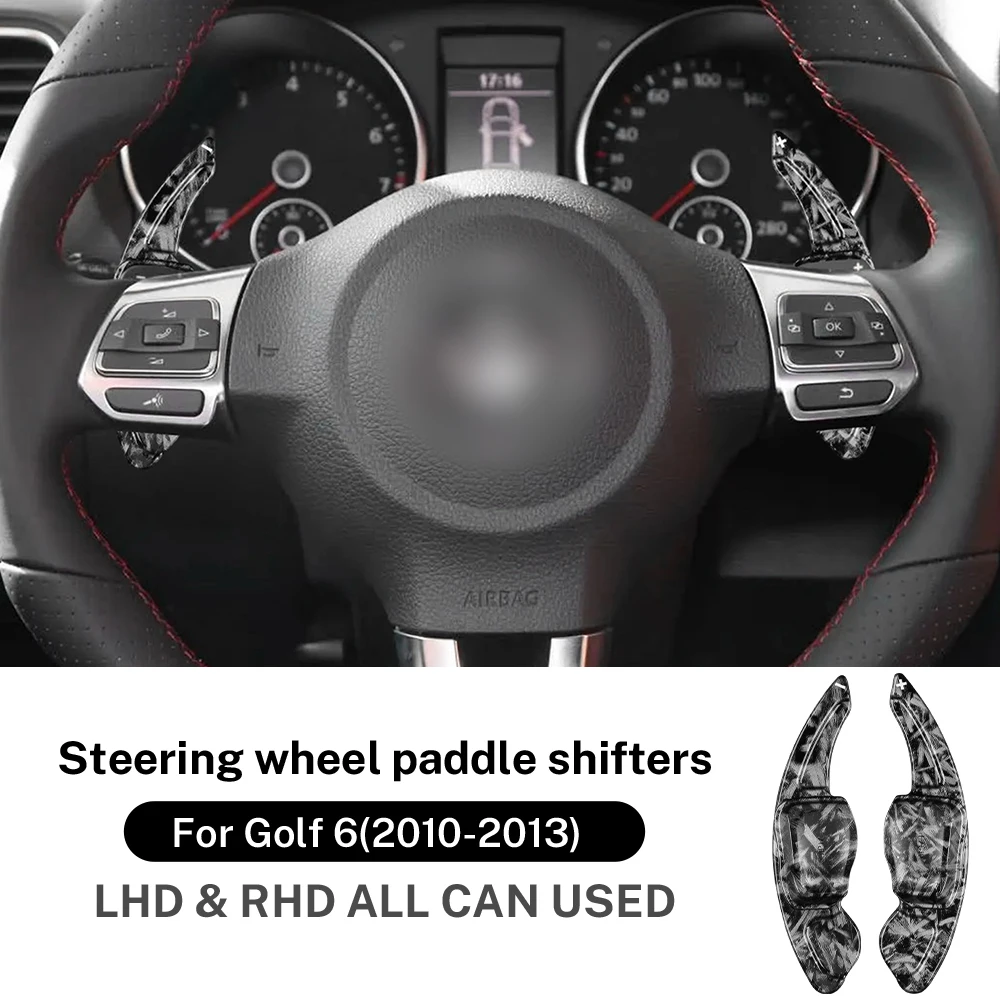 For Volkswagen VW Golf 8 6 7 Mk6 Mk7 Mk8 GTI 2010-2022 for Golf 6 ABS Car Steering Wheel Paddle Shifter Cover Trim Accessories