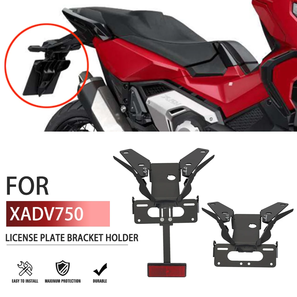 

2021-2024 For HONDA XADV X-ADV 750 2022 XADV750 2023 License Plate Holder Rear Tail Frame Fender Eliminator Bracket Kit Withlogo