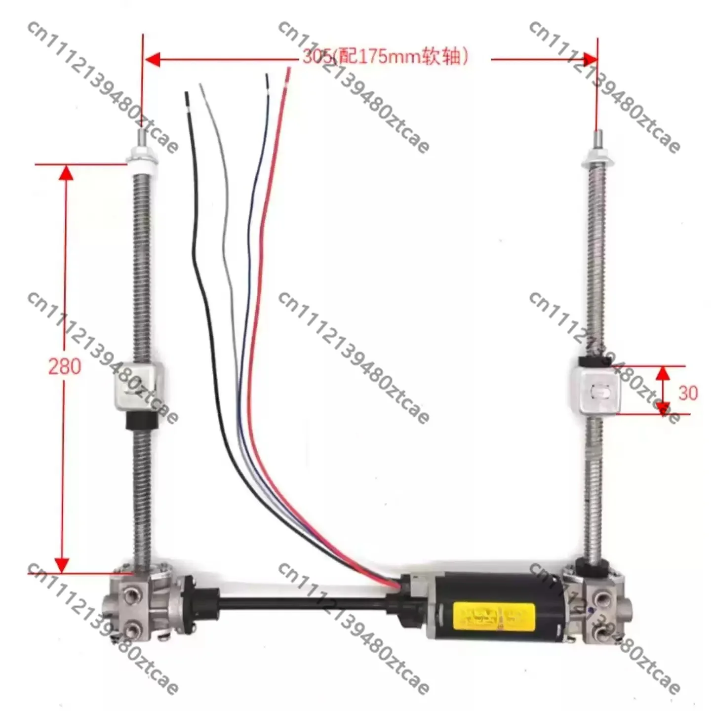 Single Double Screw Lift Motor 230MM Stroke External Horizontal Slide Forward Backward Adjustment Seat Motor