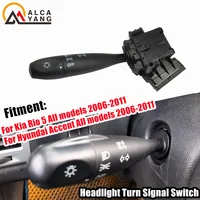 Malcayang-Interruptor de señal de giro de faro genuino para Hyundai Accent, Kia Rio 5, todos los modelos 2006, 2007, 2008, 2009, 2010, 2011