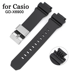 Rubber Watch Strap for Casio for G-shock GD-X6900 Band TPU Black Dedicated Interface Silicone Watch Men Sport Bands Accessories