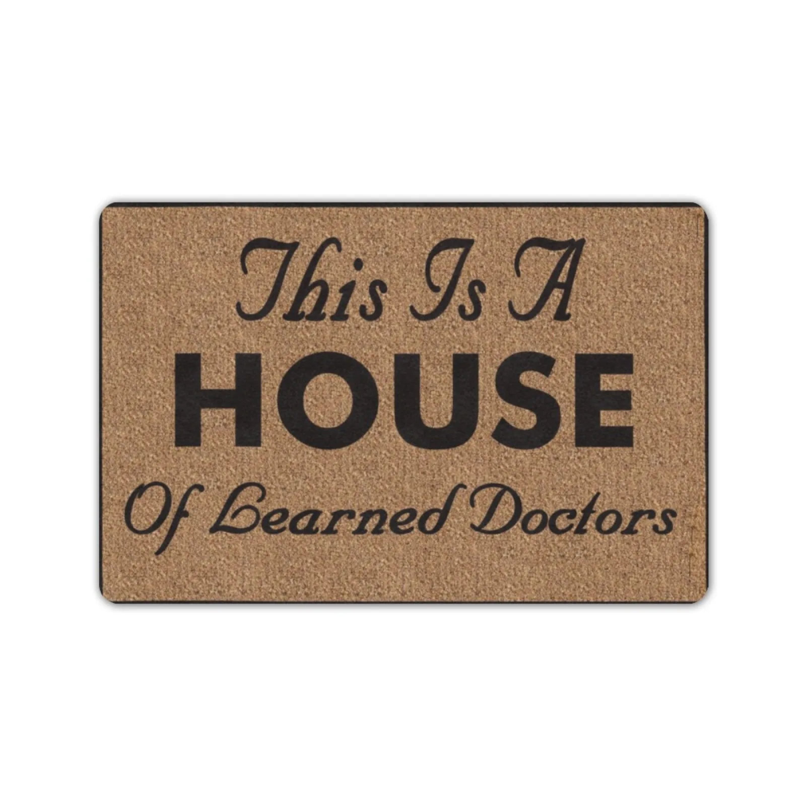 

House Of Learned Doctors Doormat Décor Outdoor Indoor Porch Floor Door Mat Housewarming Gift Decor Decorative Area Rug Rubber