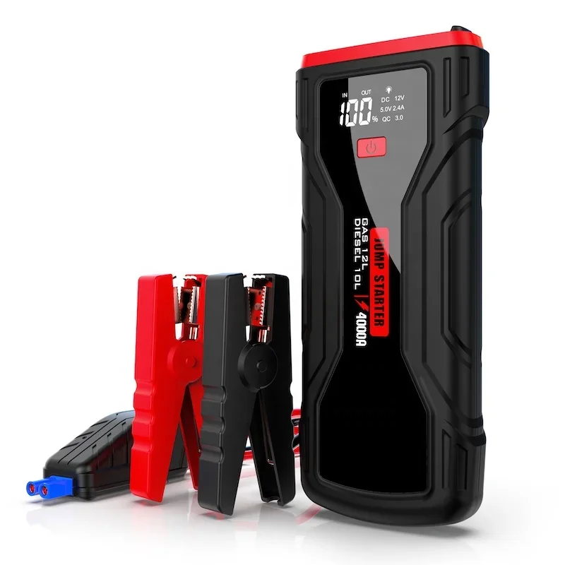 Super Capacitor Car Battery Booster Power Bank  Charger Lithium Jumper Battery Pack 24000mah Portable Car Jump Starter