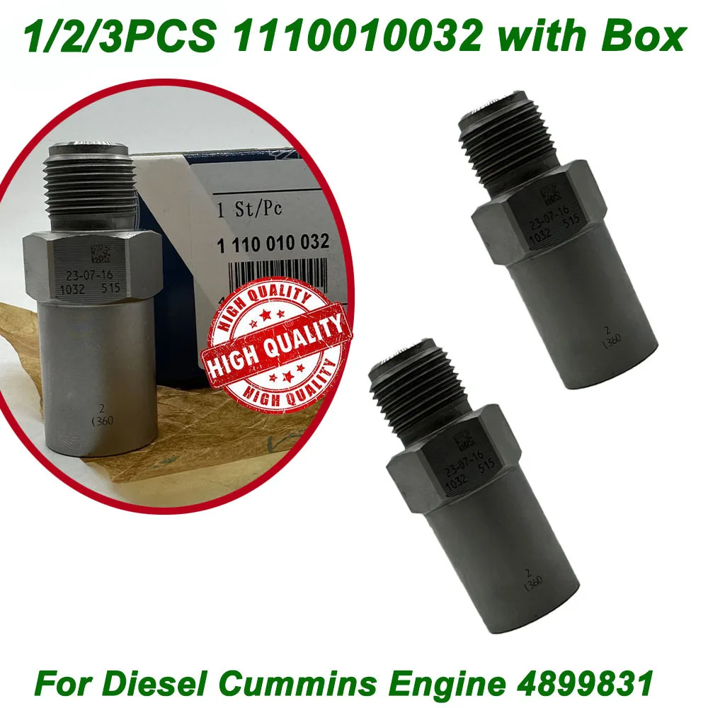 1/2/3PCS New 1110010032 Common Rail Fuel Pressure Relief Valve 504053866 4899831 For Diesel Cummins Engine 1 110 010 032