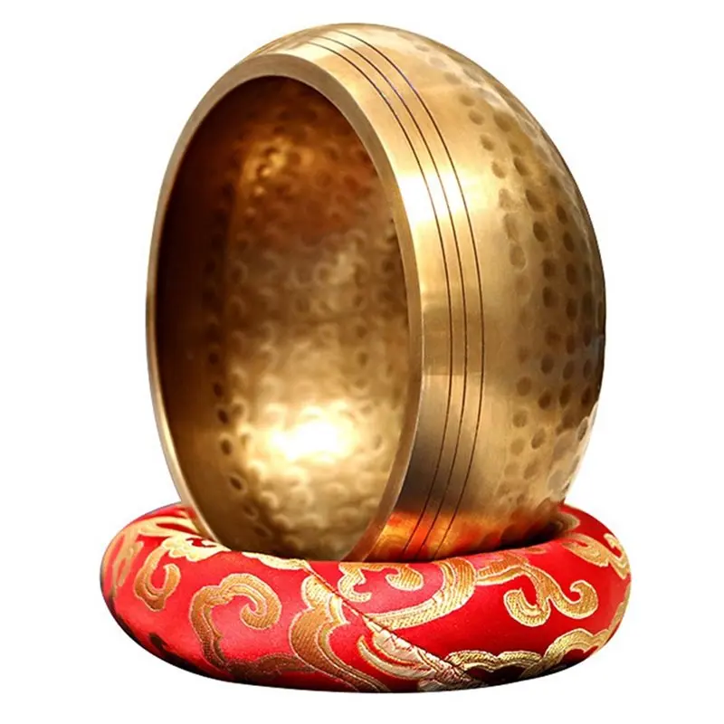 

Медная поющая чаша ручной работы из Непала XSXS-Brass Chime для медитации, йоги, музыкальной терапии и поения.