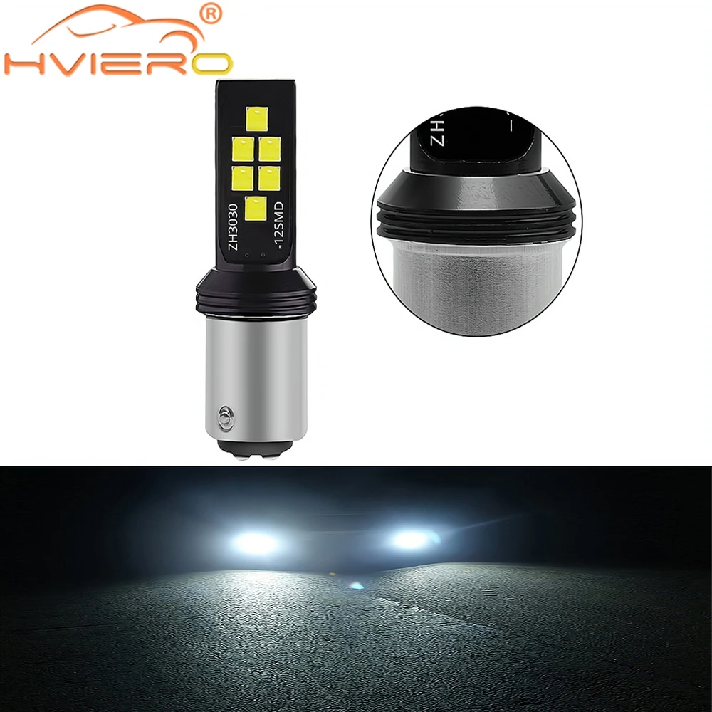 

1X 1156/1157/7440 P21W 3030 12SMD Brake Reverse Strobe Light Car Styling Auto Accessories Turn Signal Bulbs License Plate Lights