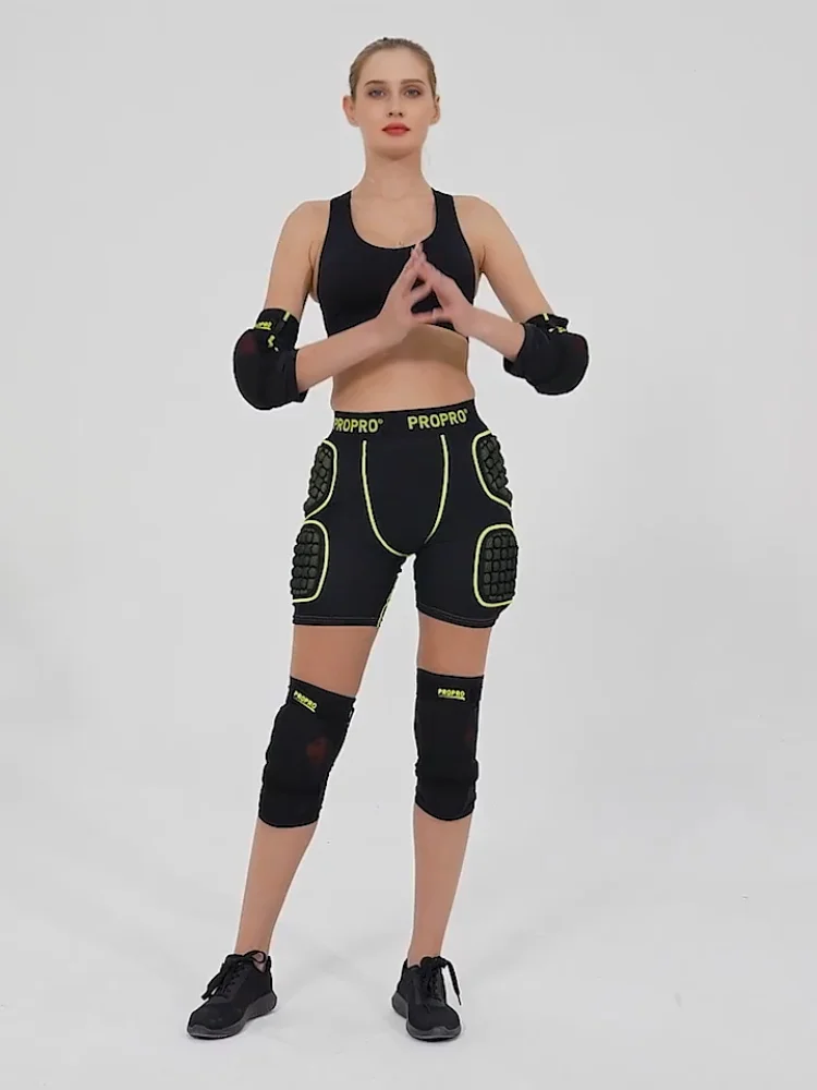 PROPRO نسخة مطورة جديدة منصات الركبة التزلج منصات الورك التزلج في الهواء الطلق واقية والعتاد قابل للتعديل التزلج حامي الورك مبطن السراويل
