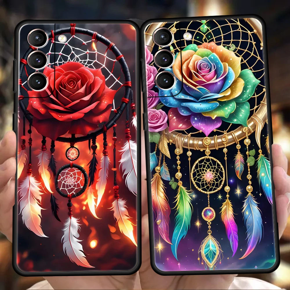 Mandala Dreamcatcher Phone Case for Samsung Galaxy S26 S25 S24 S23 S22 S20 Ultra S25Edge S25 S24 S23 S21 FE Plus Cover Capas Bag