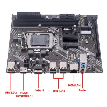 MUCAI H61 主機板 LGA 1155 套件,相容於第二代和第三代英特爾酷睿處理器,支援 M.2 NVMe SSD 9 最佳銷售 sp3主機板 - №3