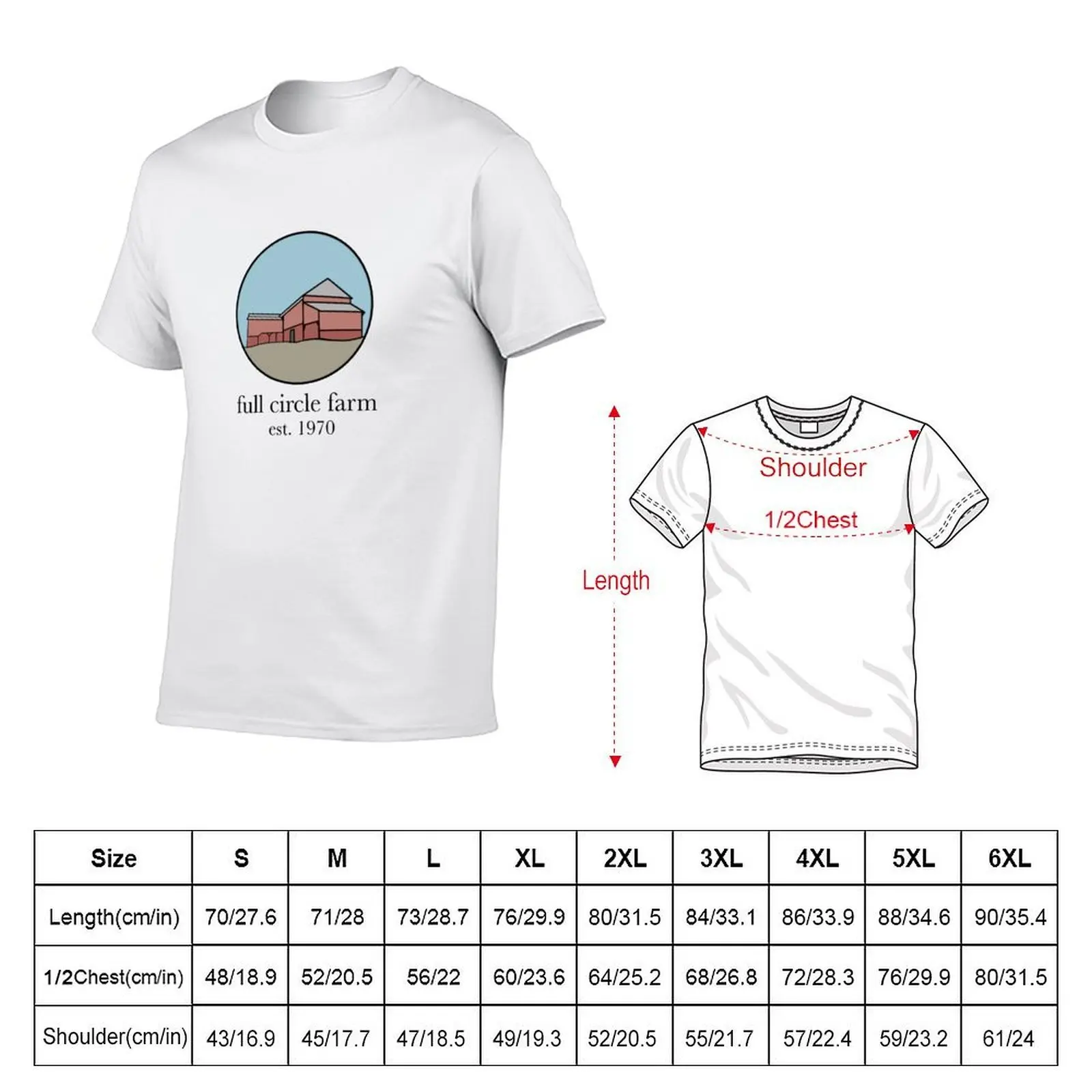 Full Circle Farm T-Shirt clothes summer 2026 t shirts for men graphic