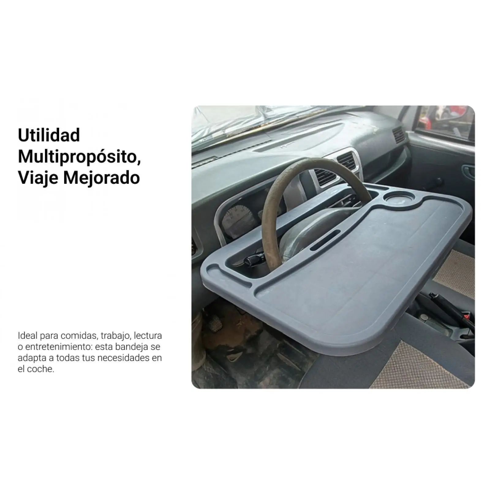 

Стол на руль грузовика, универсальный полипропиленовый материал, держатель для ноутбука для еды, питья и письма, для поездок, работы, предметы первой необходимости