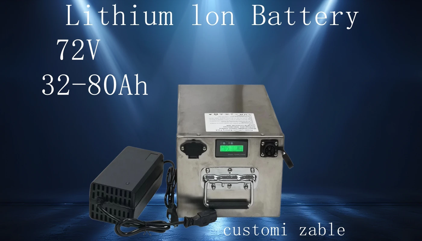 

lithium ion battery 72v 32Ah 42Ah 52Ah 60Ah 80Ah li ion BMS 3000w Vehicle Go Cart