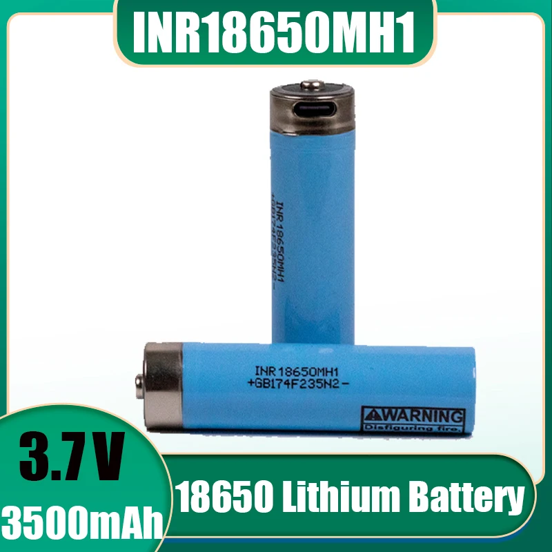 INR18650MH1 lithium rechargeable 3.7V 3500mAh 18650 battery USB TYPE-C supports reverse charging Android phone charging