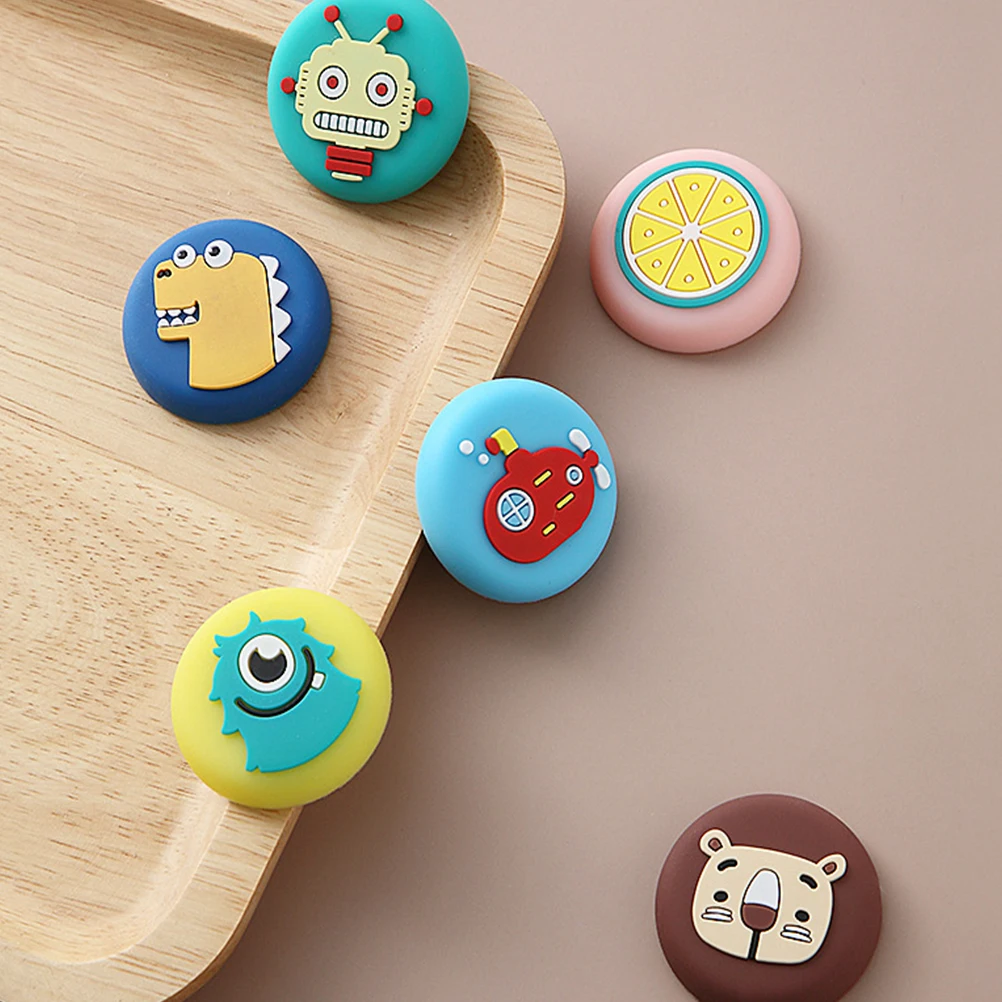 

8Pcs Door Crash Pad Cartoon Adhesive Bumper Guard Stopper Protect Wall from Doorknob Impact Noise Dampening Door Knob Pad