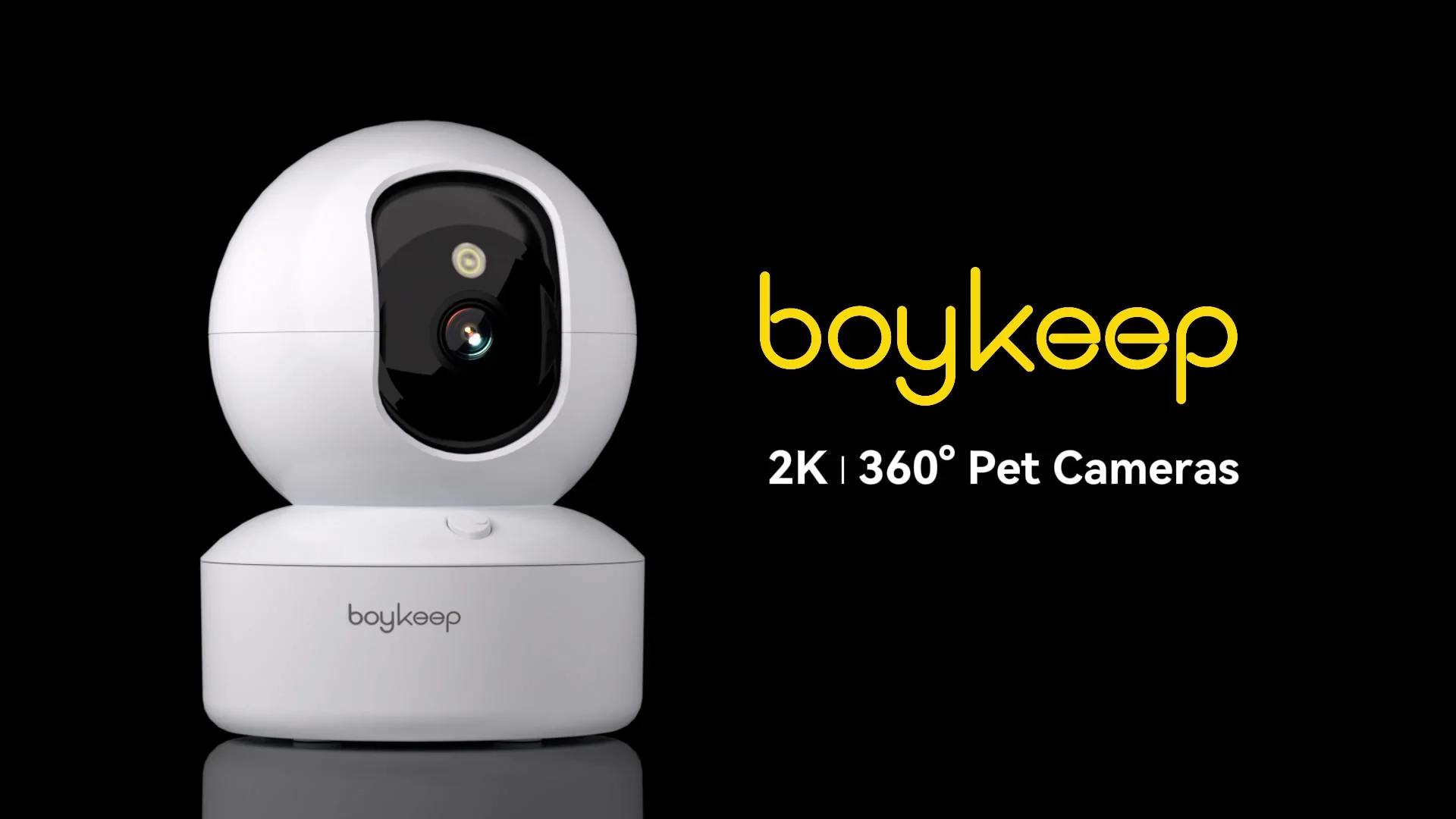 Boykeep 2K Pet Dog Camera with Phone App, 5G/2.4GHz WiFi Indoor Security Baby Camera, 360° Pan & Tilt, 2-Way Audio, Night Vision