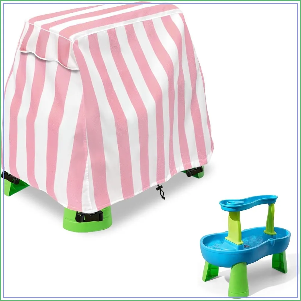 

Kids Water Table Cover - 41"x25"x33", Cute Striped Patterns, Anti-Wind Design