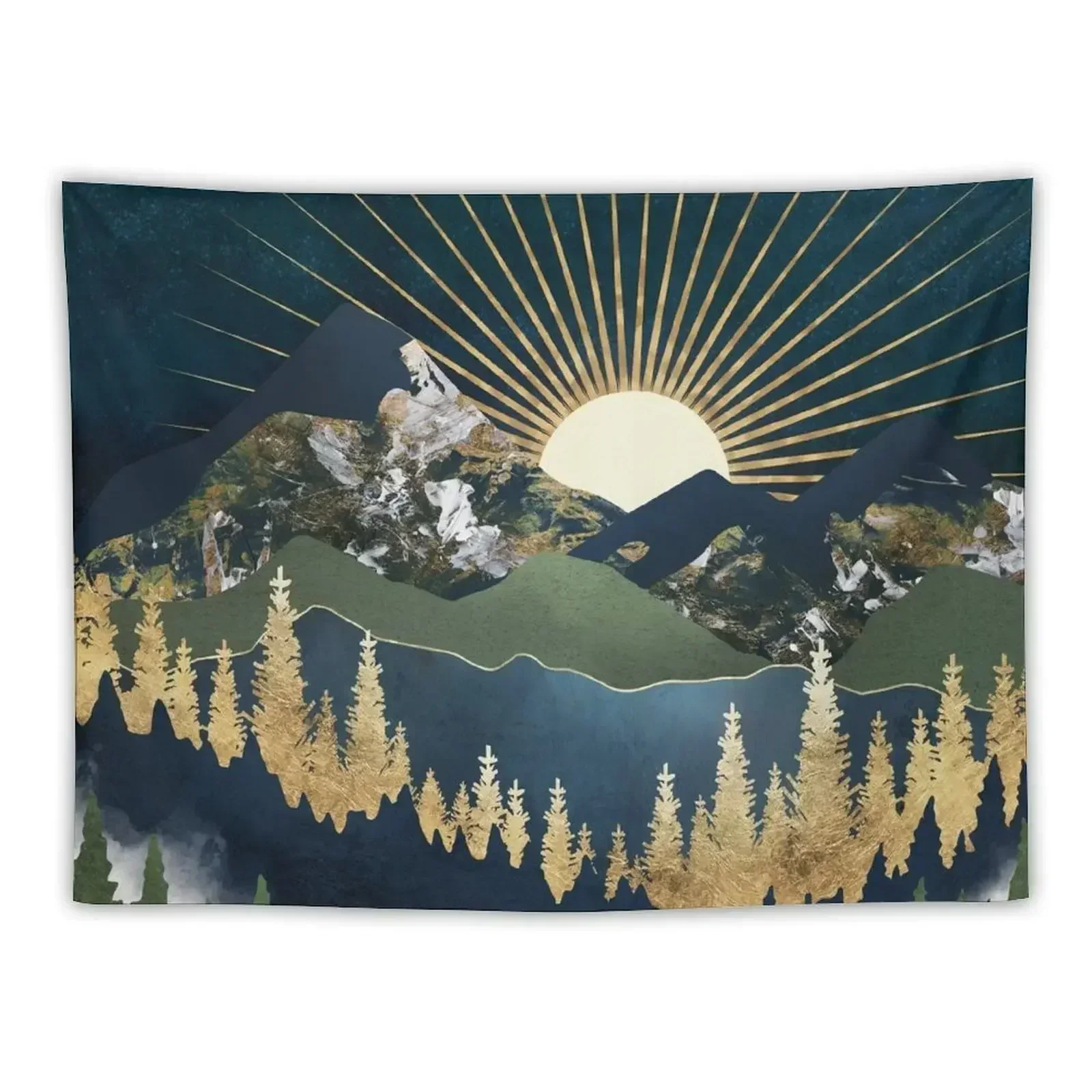 

Midnight Mountains Tapestry Nordic Home Decor Aesthetic Decoration Wall Hanging Wall Tapestry