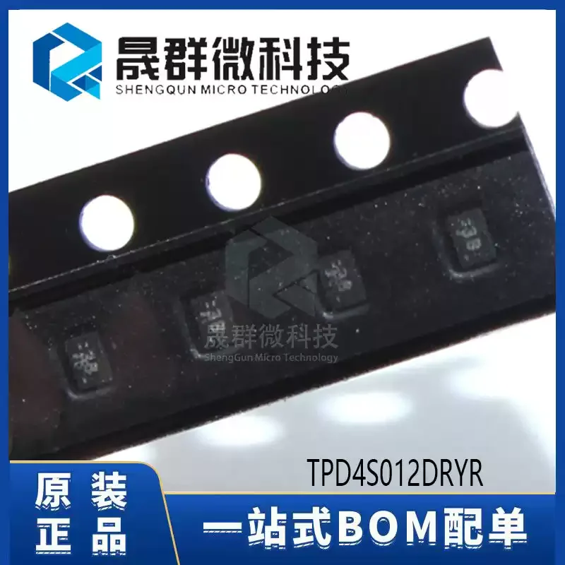 10-100pcs of brand new original TPD4S012DRYR silk screened 3B patch SON-6 circuit protection chip TVS diode