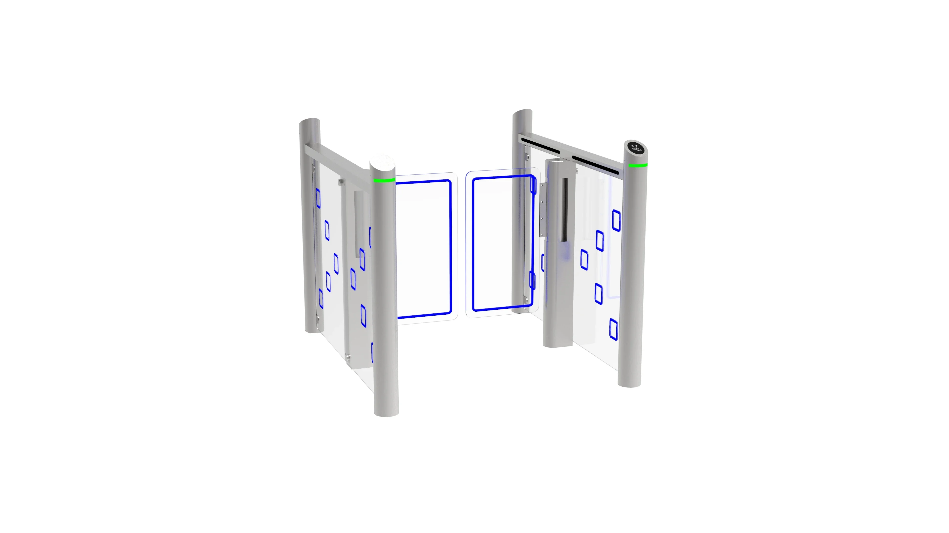 Taille Hoge Beveiliging Rfid Toegangscontrole Automatische Gym Tourniquet Swing Speed Gate Barrière