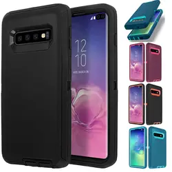 For Samsung Galaxy S10 S9 Plus S10e S20 S21 FE Phone Case Shockproof Defender Heavy Duty Armor Cover