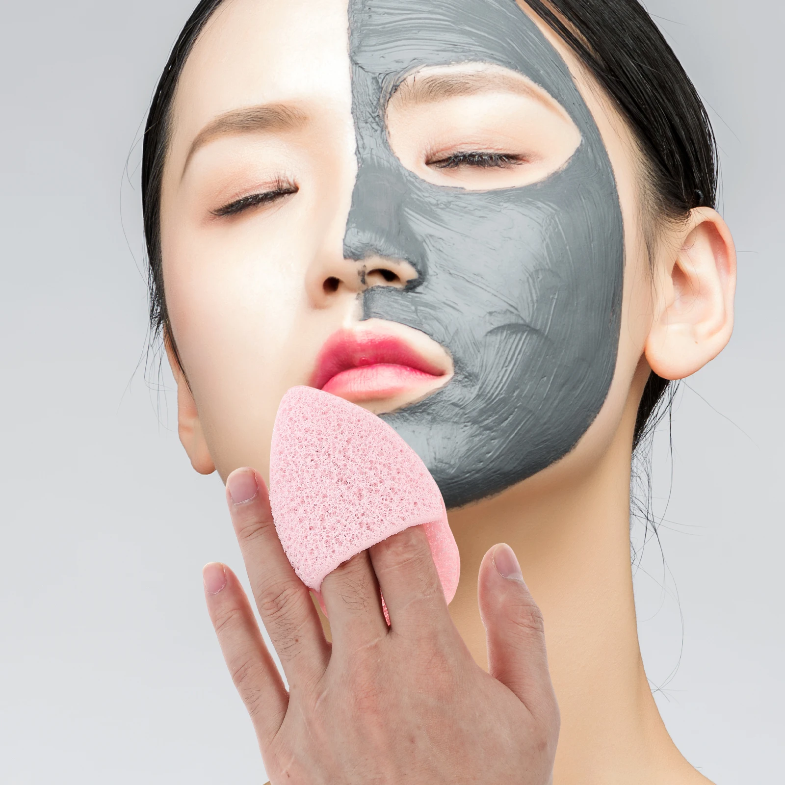 

4Pcs Facial Cleansing Sponges Soft Comfortable Exfoliating Face Scrubber Gloves Washing Face Tool Reusable Gentle Skin Sponge