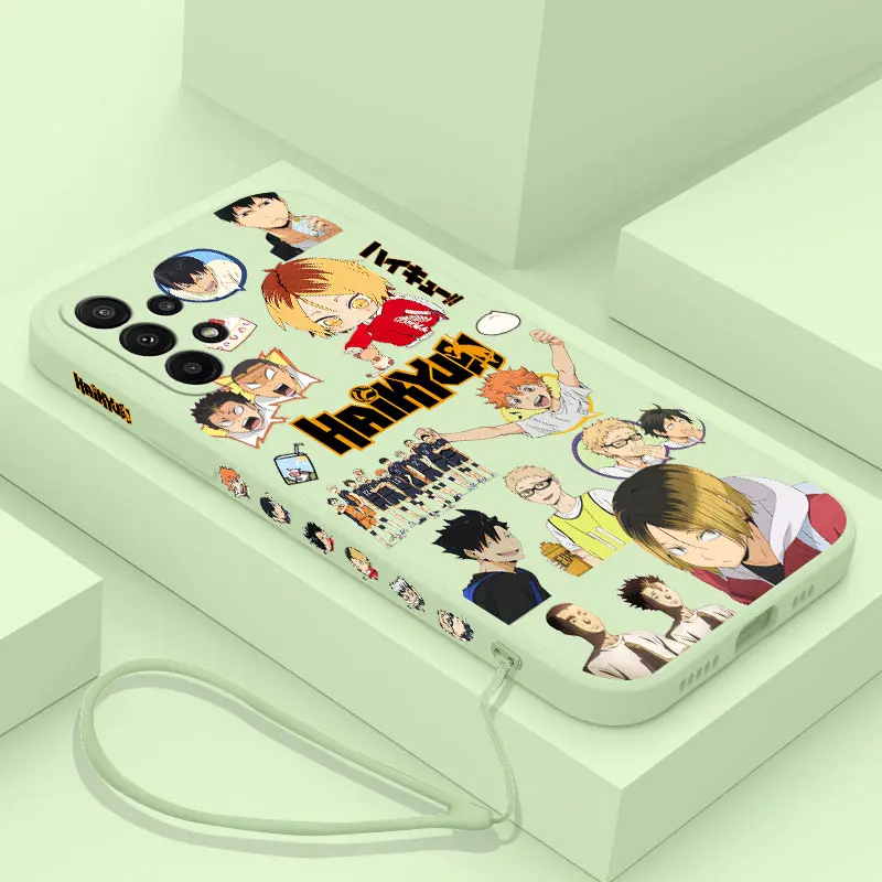 Volleyball Boy Haikyuu Case For Samsung A54 A34 A73 A53 A33 A23 A14 A13 A03 A03S A04 A04S A72 A52 A52S A32 A22 A12 A71 A51 4G 5G