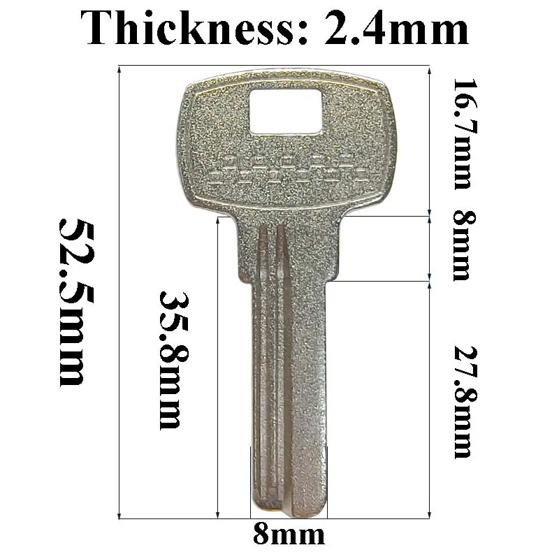 5-100 Pcs Hi-Rel APECS AP1D Key Blank Vertical Lock Type Empty Locksmith Tool for Armor Matte Door Cylinder Home House