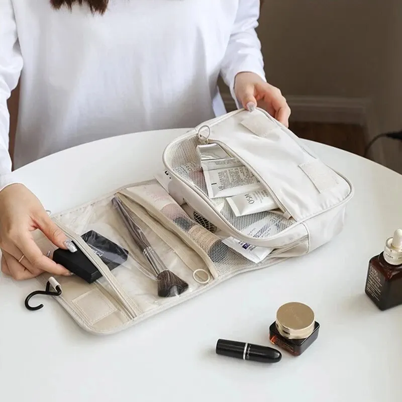 Borsa da viaggio di grande capacità borsa da viaggio portatile impermeabile per il trucco borsa da toilette Organizer borsa da bagno multifunzionale