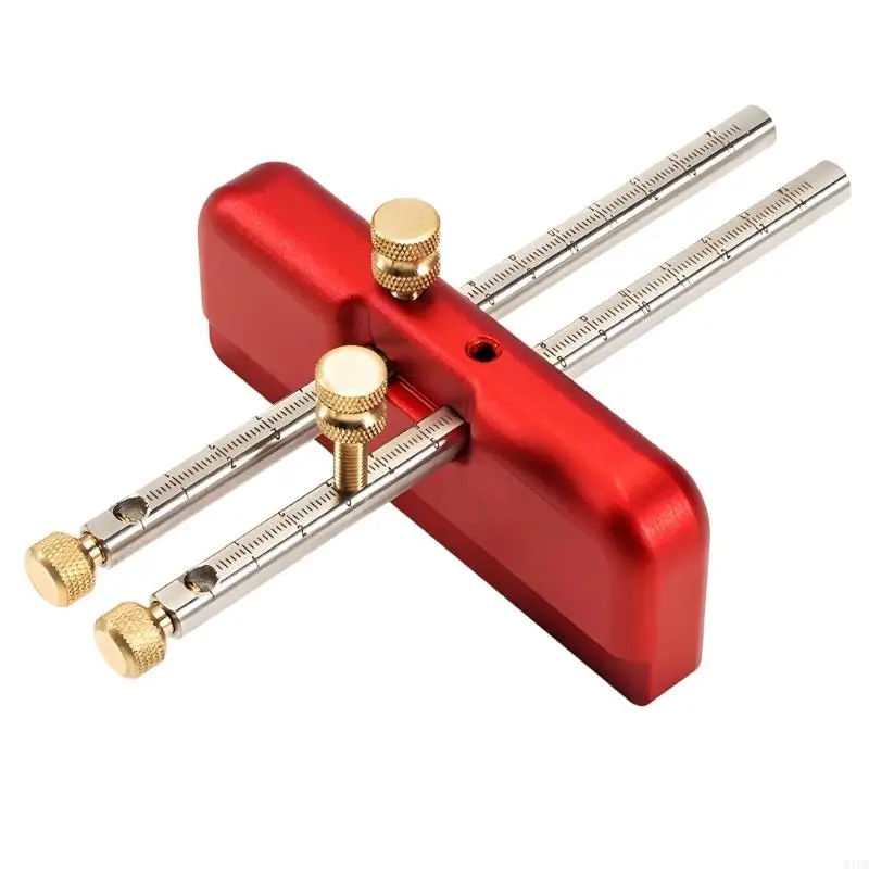 Wheel Marking Gauge Light Weight Double Head Marking Tool Woodworking Scriber for Accurate Measurement M4YD