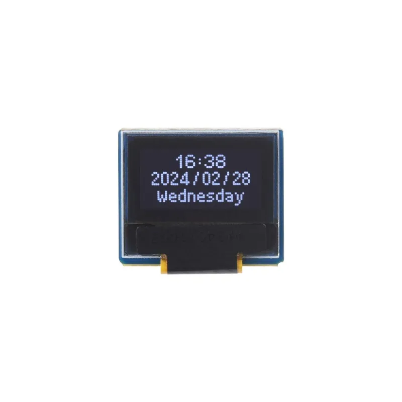 

Waveshare 0.49inch OLED Display Module, 64×32 Resolution, I2C Communication, Black / White Display Color