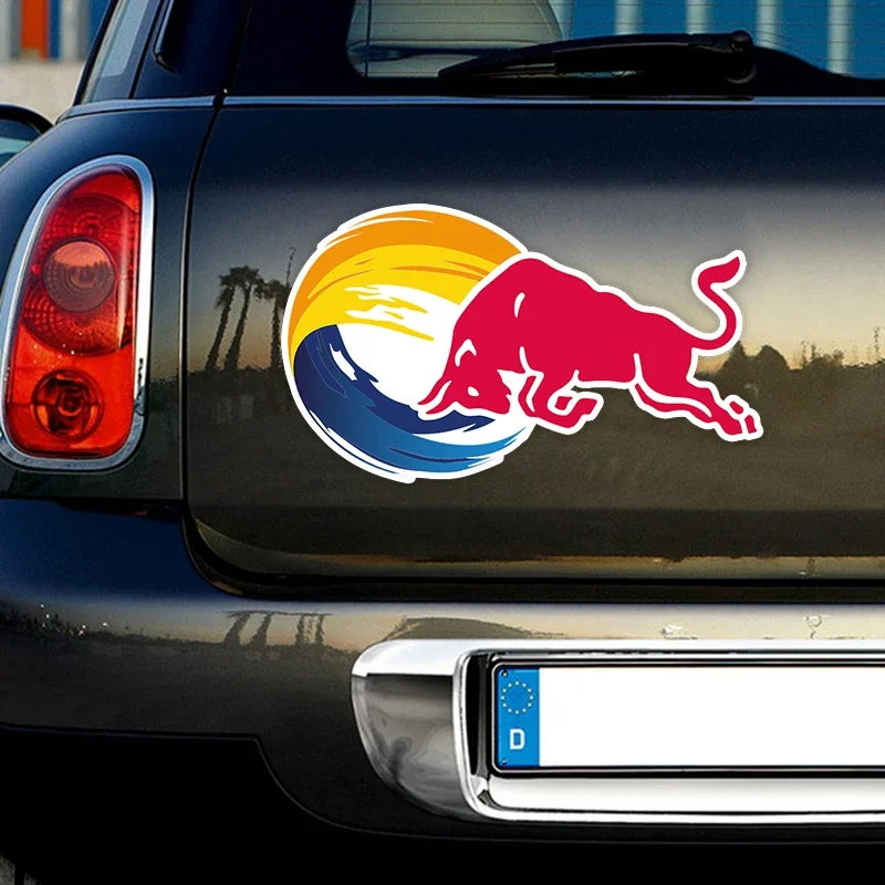 Angry Bulls Spanish Bull Sticker on The Car Vinyl Decal Waterproof Decoration Cover Up ScratchesCar Stickers