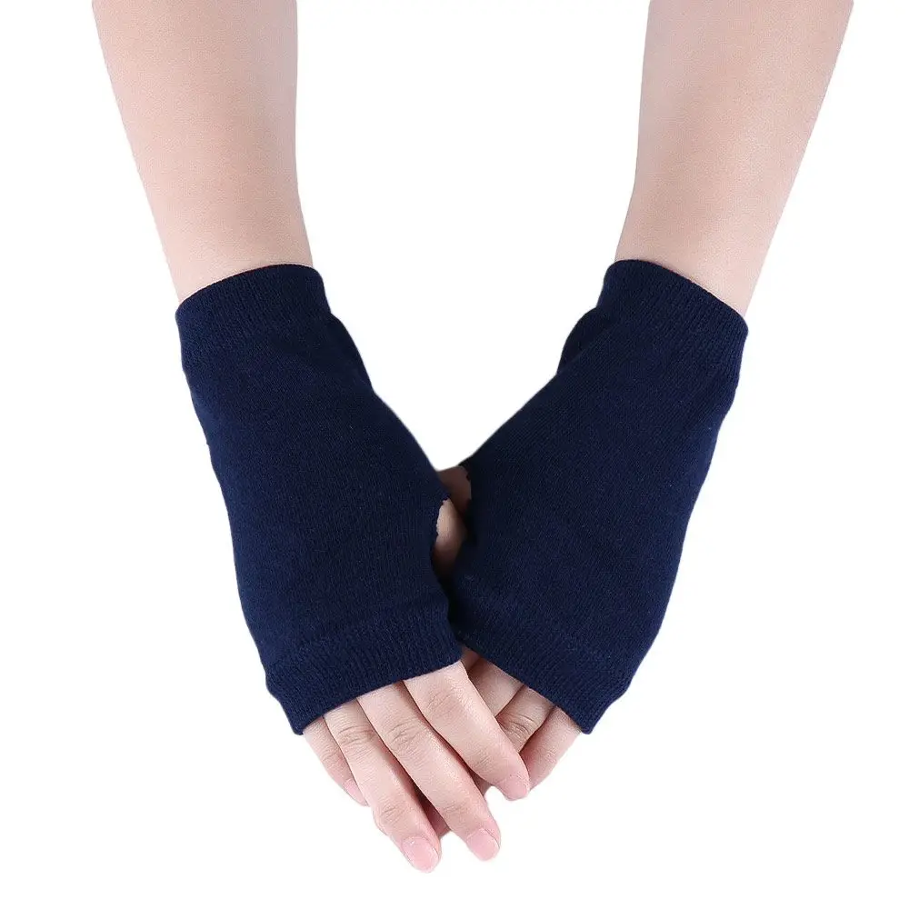 Stylish Winter Fingerless Hand Wrist Arm Hand Warmer Stretchy Half Mitten Half Finger Gloves Faux Wool Mittens Cycling Gloves