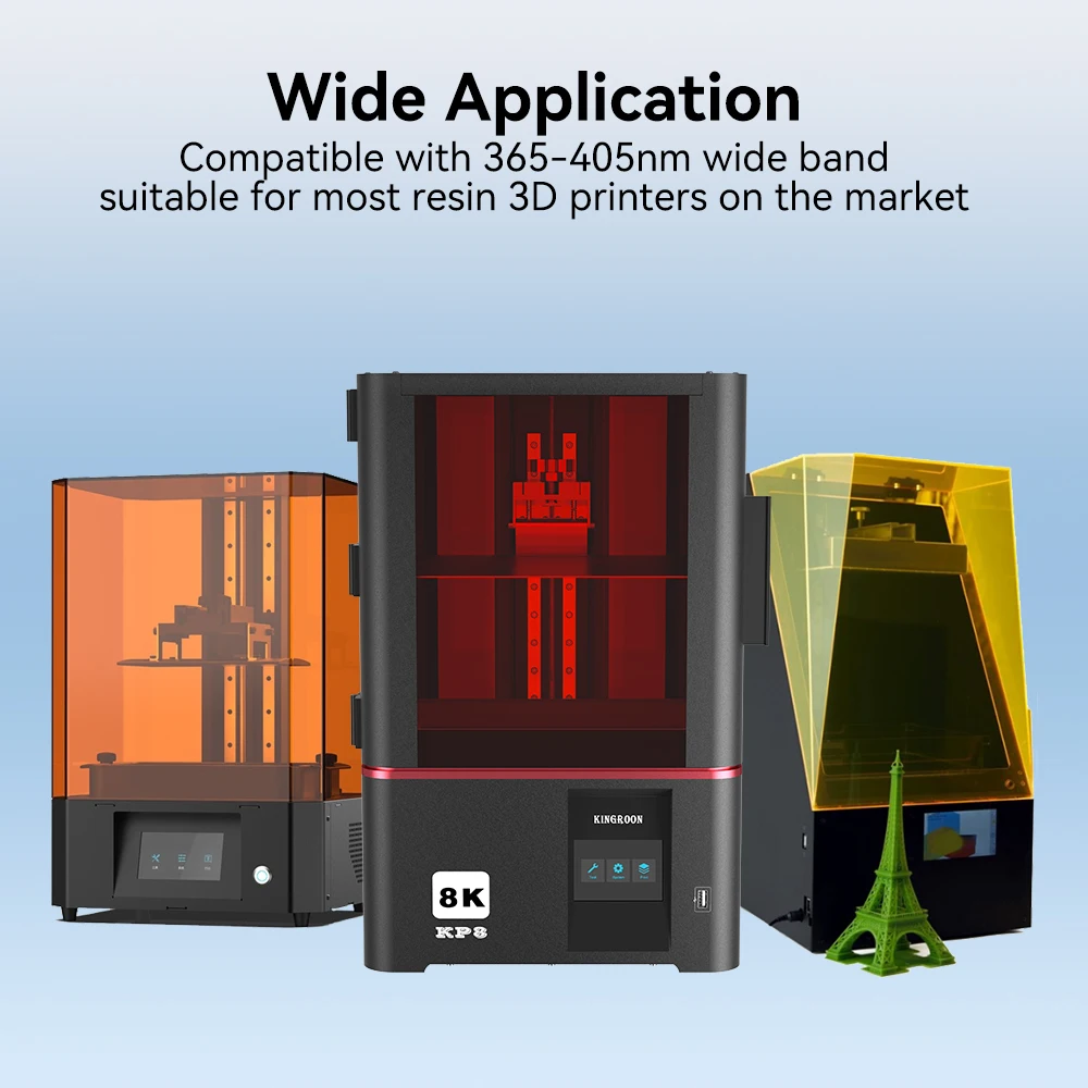 Mais nova resina kraft lavável à água 405nm cura uv baixo odor resina fotopolímero de baixa viscosidade para impressoras 3d de resina