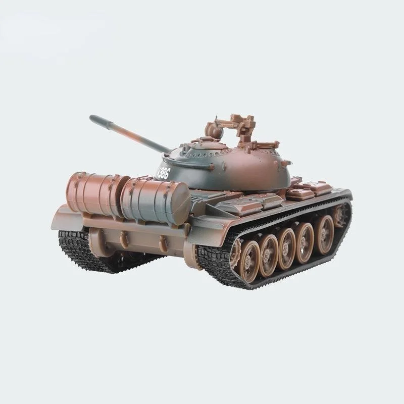 T55 Alloy Tank Model Ornament  1: 43 Simulated Metal Tank Home Decoration Sandtable Military Game