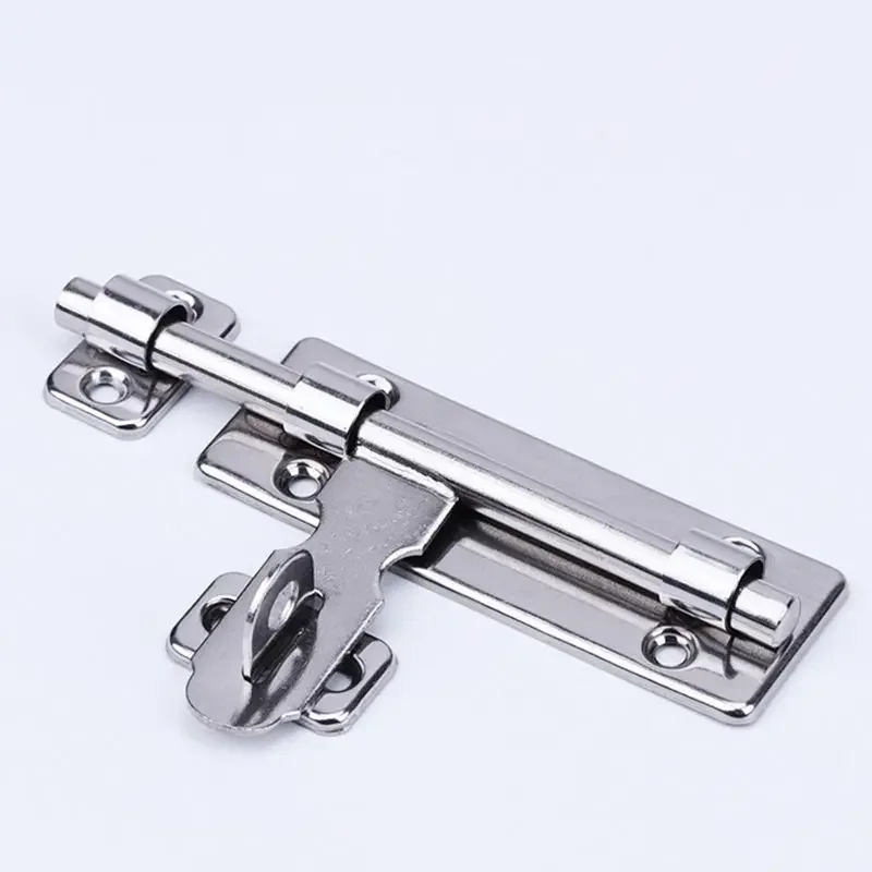 4 /6 /8INCH Stainless Steel Door Latch Sliding Lock Bolt Latch Hasp Staple Gate Safety Lock Security Door Bolt Window Catch Lock