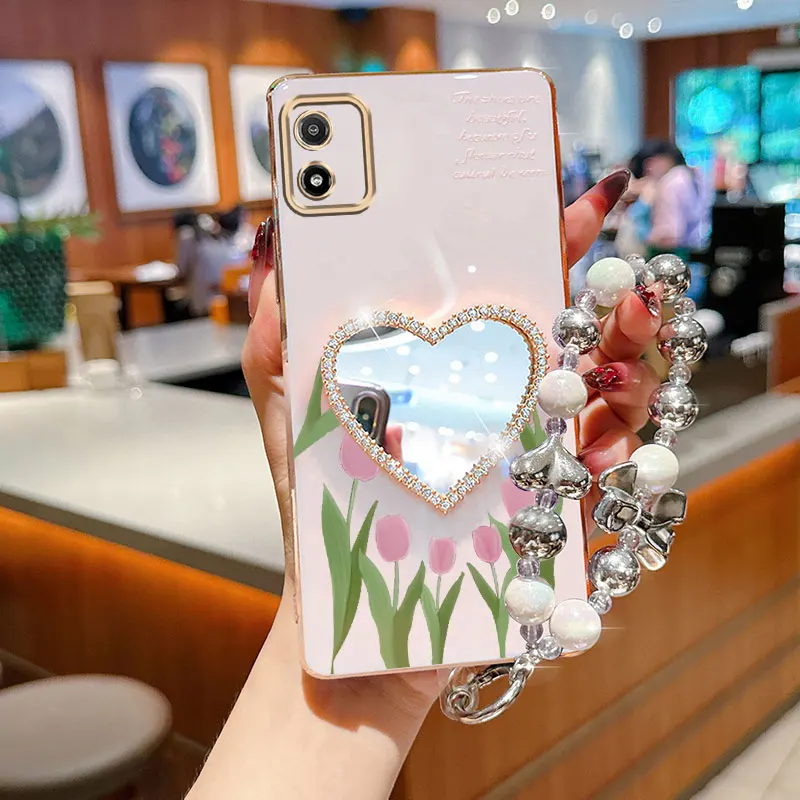 Pearl Strap Cute Tu…