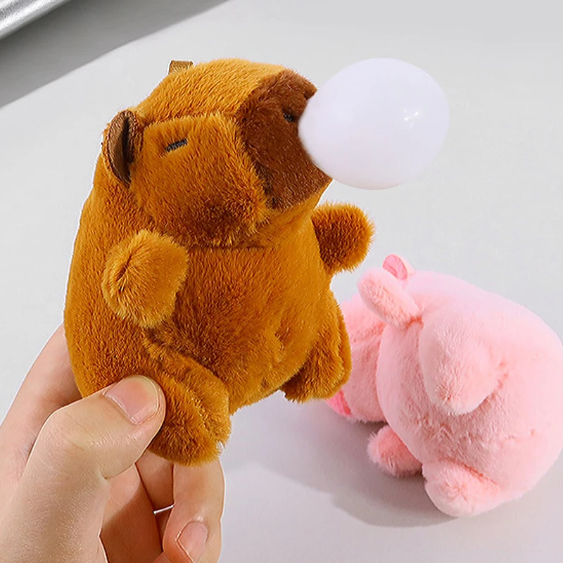 Cute Bubble Capybara Plush Toy Doll Keychain Doll Pendant